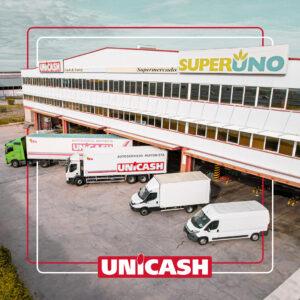 vista de la empresa con sus coches de reparto